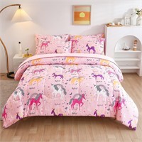 Unicorn Kids Comforter Sets for Teen Girls Women