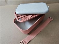 Layered Lunch Box Clips Utensils