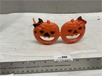 Vintage Plastic Halloween Pumpkin Witch Sunglasses