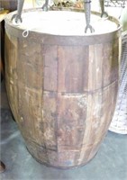 Lot # 3756 - Large wooden keg/barrel 30” high