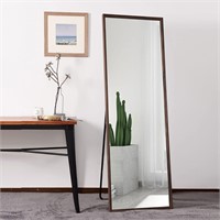 GLSLAND Full Length Mirror  Wood Frame Floor Mirro