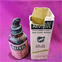 Argyrol Mild Silver Protein Bottle & Box (Vintage)