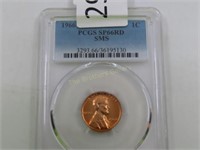 1966 Lincoln Cent, Graded SP66RD