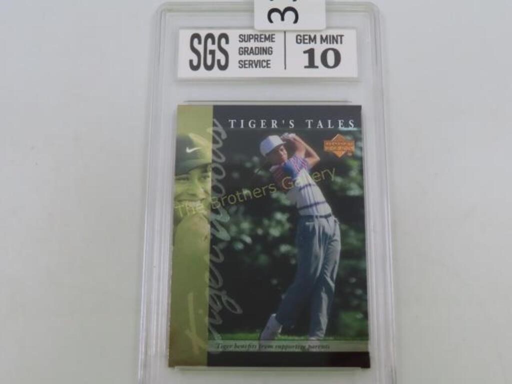Tiger Woods Trading Card, Graded GEM Mint 10