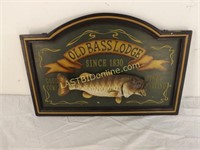 OLD BASS LODGE 3D WALL PLAQUE