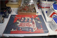 Pepsi Rug, Pitcher & Glasses