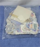 Postage stamps in one zip lock bag. US and