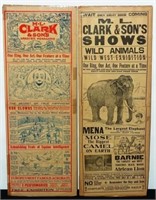 M.L. CLARK & SONS SHOWS/MENAGERIA HERALDS