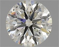 Gia Certified Round Cut .90ct Si1 Diamond