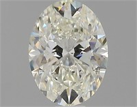 Gia Certified Oval Cut .90ct Si1 Diamond