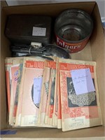 Box of Sewing Books - Old Tin - Flatware