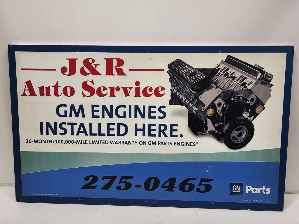 2006 GM Engines Dealer Sign