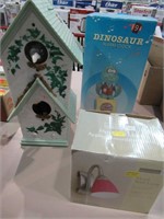 Dinosaur Alarm Clock/Bird House/Wall Lamp