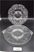 Pressed Glass Serving Trays