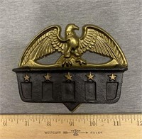 VTG Wilton Cast Brass/Iron Eagle Matchstick Holder