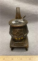 Vintage miniature Cast Metal Pot Belly Stove