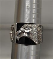 Ring, stamped .925, 6.9g size10