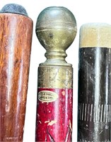 Carved & Brass Pool Cue & More