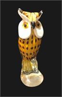 Art Glass Perched Owl