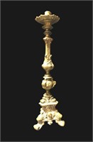 Large Footed Brass Candlestick