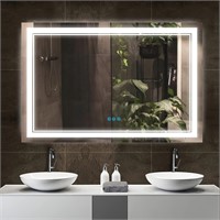 48x32in LED Vanity Mirror  3 Color  Dimmable