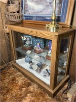 Display Cabinet, Mirrored Back & Lighted