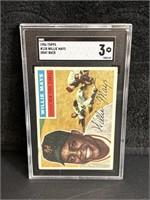 1956 Topps Willie Mays #130 SGC 3 VG Gray Back