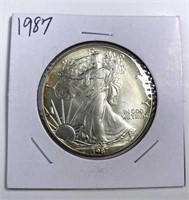 1987 Silver 1oz American Eagle U.S. $1 Coin