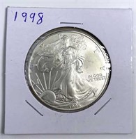1998 Silver 1oz American Eagle U.S. $1 Coin