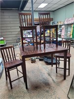 High Top Table & 4 Chairs Needs TLC