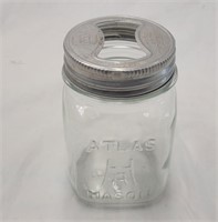 Vintage Atlas Mason Jar