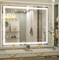 Keonjinn 40 X 32 Inch Led Bathroom Mirror