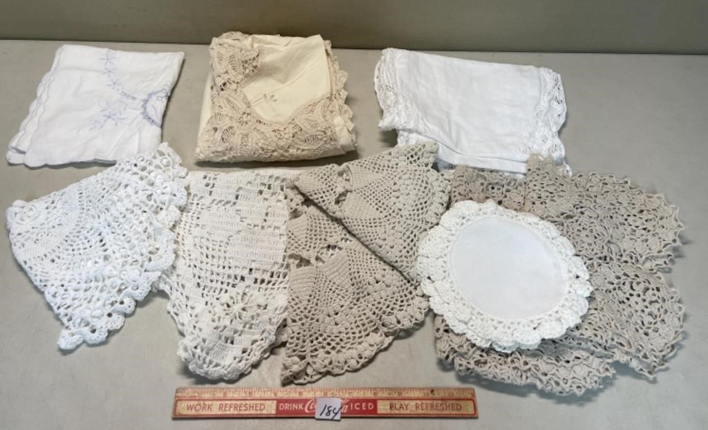 PRETTY LOT OF VINTAGE CROCHET AND MORE