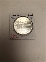 1991 Canadian Dollar Proof