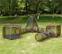 6-in-1 Tent Cat Enclosure with Tunnel