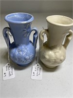 Pair of Vintage Art Pottery Vases USA McCoy Bud Va