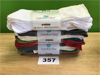 Comfort Bay 18pk Washcloths lot of 3