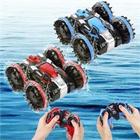 2 Pack Amphibious Remote Control Cars for Boys