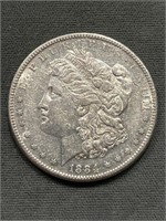 Rare Better Grade 1884 S Morgan Silver Dollar