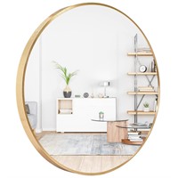 Amgngala Gold Round Mirror 24 Inch, Circle Mirrors