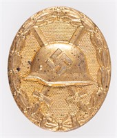 WWII GERMAN WOUND BADGE IN GOLD