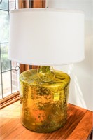 Celadon Jar Lamp, 28"Tall