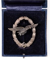 WWII GERMAN CASED GLIDER BADGE