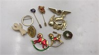 10 Pins Brooches