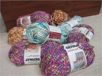 Lot of 9 Skeins of NEW Yarn