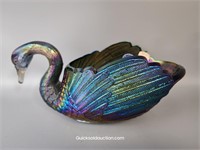 Carnival Imperial 10" L Swan Bowl- Great Color!