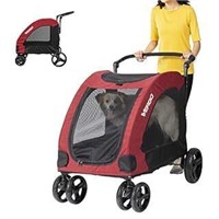 Vergo Dog Stroller  4 Wheels  Adjustable Handle
