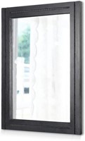 AAZZKANG Black Mirrors for Wall Rectangle Wood Fr