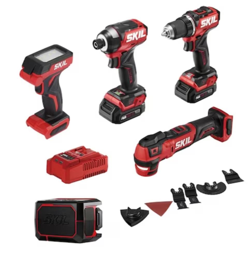 SKIL PWRCore 12 5-Tool 12V Brushless Combo Kit