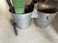 DOUBLE GALVANIZED PAIL WITH CONTENTS